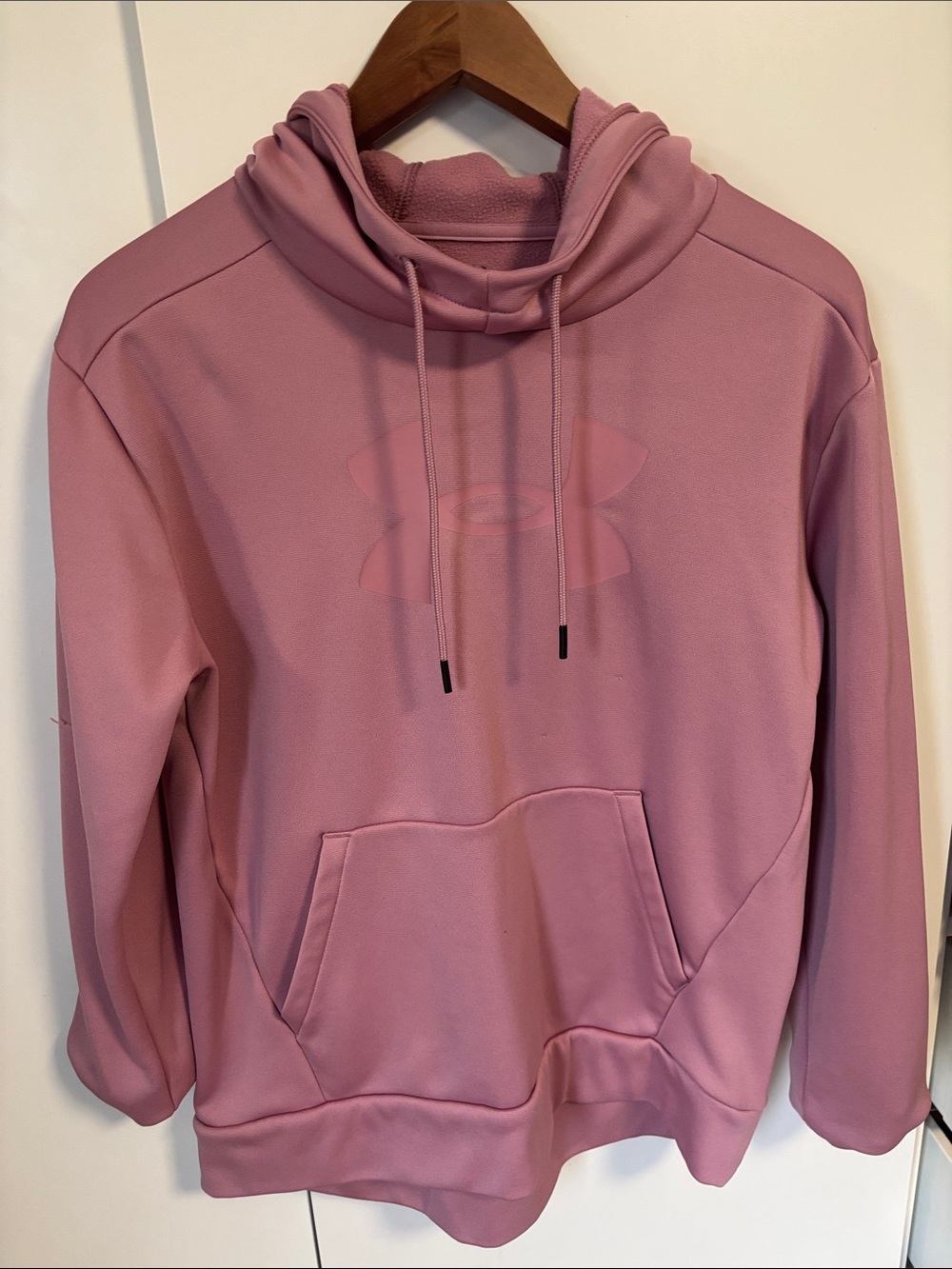 Under Armour Hoodie Athletic Pale Pink Women’s Size small Gently Loved!!